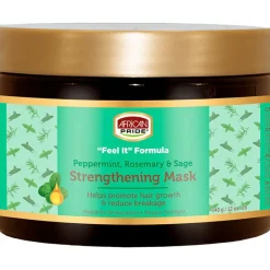 Hot African Pride Peppermint, Rosemary en Sage Versterkend Masker