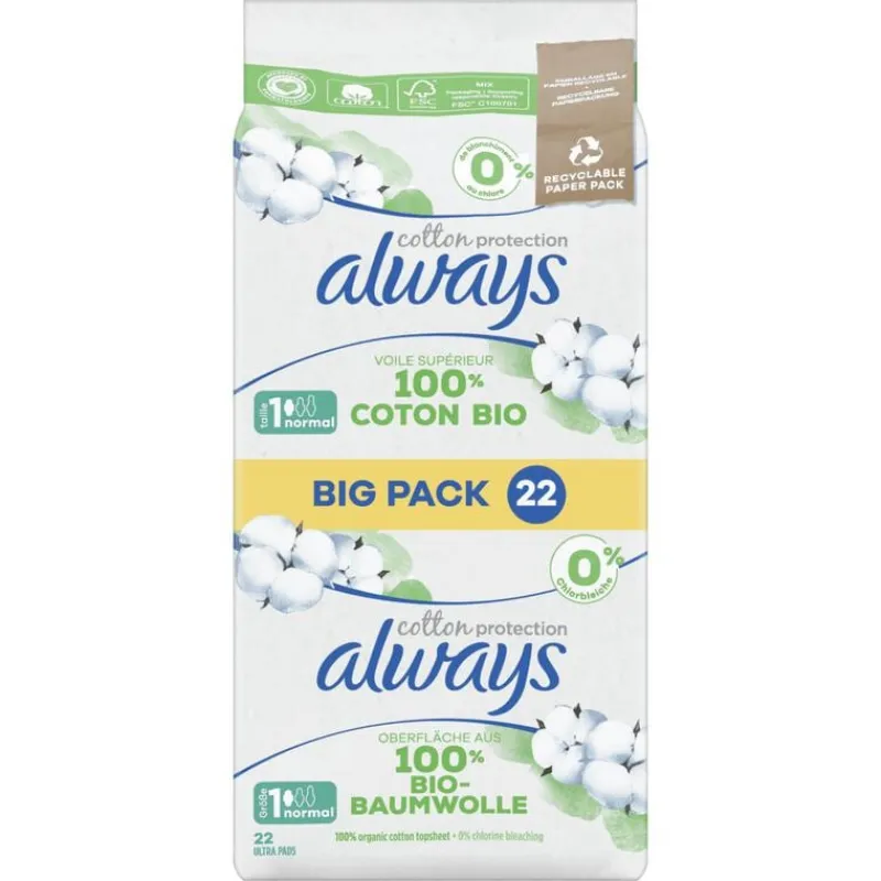 Online Always Maandverband Bio Cotton Normal Big Pack