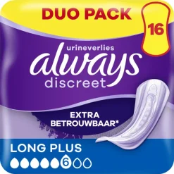 Hot Always Discreet Always Maandverband Discreet Long Plus Duo Pack