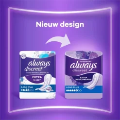 Hot Always Discreet Always Maandverband Discreet Long Plus Duo Pack