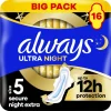 Outlet Always Maandverband Ultra Secure Night Extra Wings BigPack