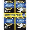 Clearance Always Maandverband Ultra Secure Night Wings Quatro Pack
