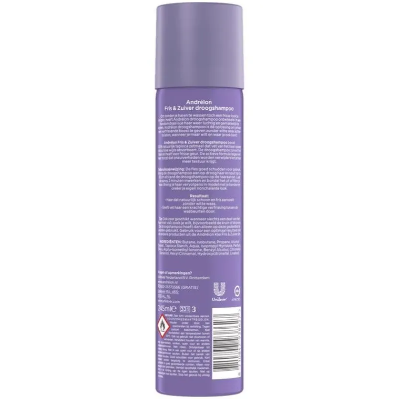 Outlet Andrélon Fris & Zuiver Classic Droogshampoo 245 ML