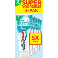 Online Aquafresh White & Shine Tandpasta 5-Pack