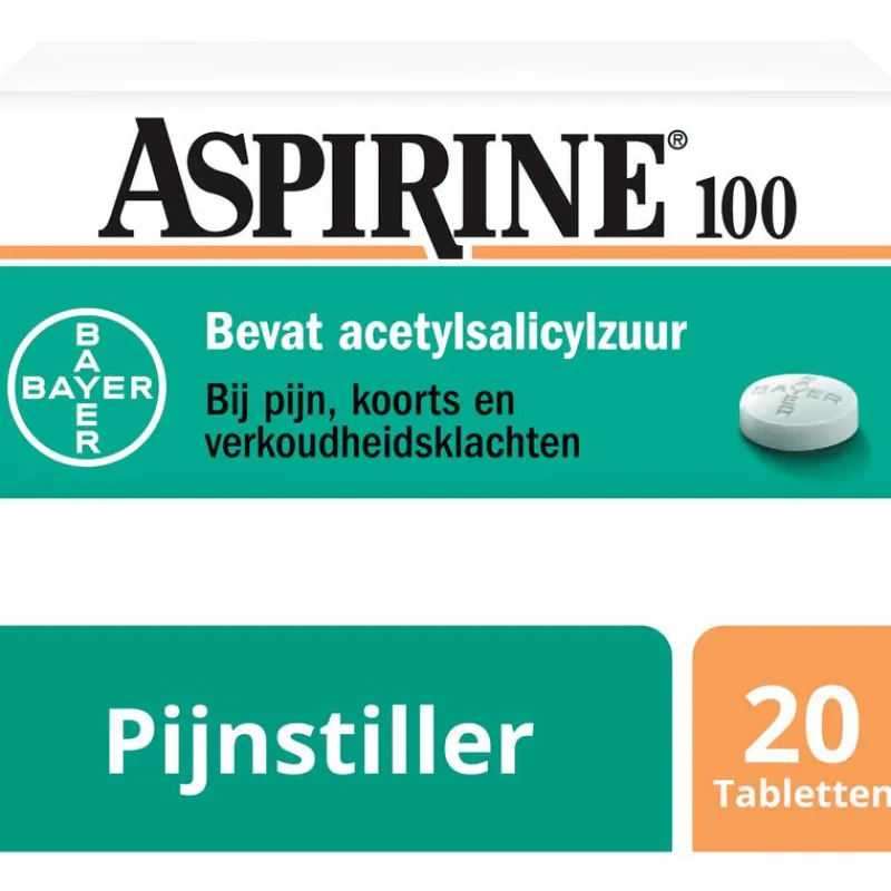 Sale Aspirine 100 mg helpt bij pijn 20 tabletten