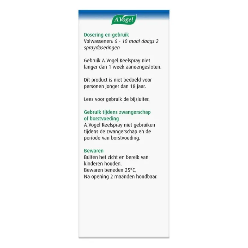 Sale A.Vogel Keelspray Bij Keelpijn Spray 30 ML