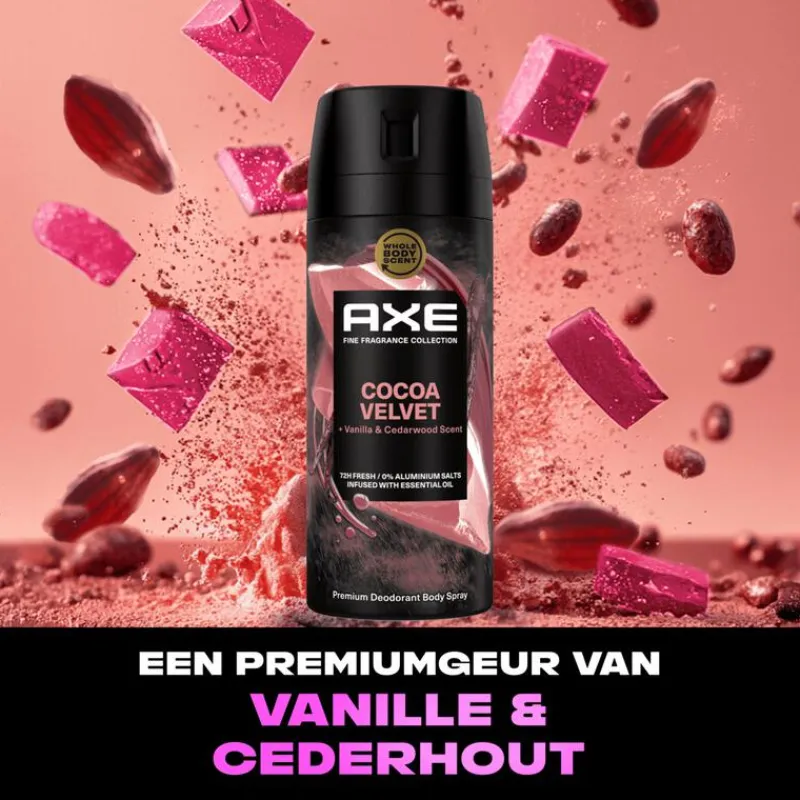 Sale AXE Fine Fragrance Cocoa Velvet Deodorant Body Spray 150 ML