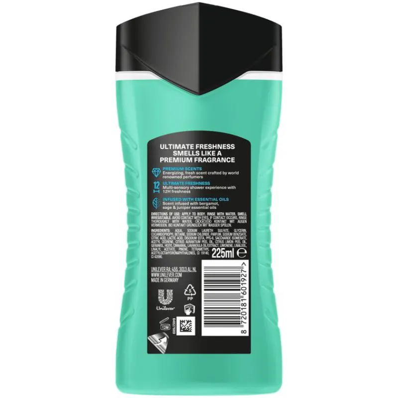 Sale AXE Fine Fragrance Collection Aqua Bergamot Body Wash 225 ML