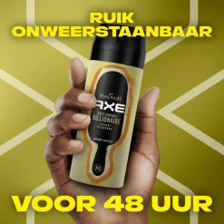 Clearance AXE Magnum Gold Caramel Billionaire Deodorant Bodyspray 150 ML