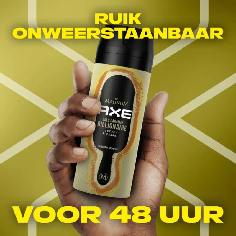 Clearance AXE Magnum Gold Caramel Billionaire Deodorant Bodyspray 150 ML