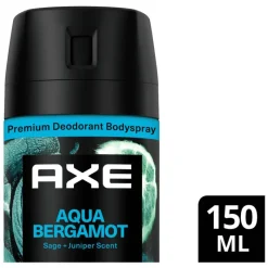 Clearance AXE Fine Fragrance Aqua Bergamot Deodorant Bodyspray 150 ML