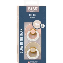 Best Bibs Anatomische Glow in the Dark Fopspeen 2 Pack Natuurlijk Rubber Sage/Rubber Maat 2