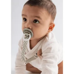 Best Bibs Anatomische Glow in the Dark Fopspeen 2 Pack Natuurlijk Rubber Sage/Rubber Maat 2