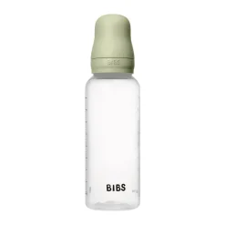 Best Bibs Babyfles 270 ML Sage met Latex speen en opvouwbaar trechtertje