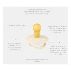 Bibs Colour Fopspeen Latex 2 pack - Mushroom/Breeze - Maat 2