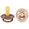 New Bibs Fopspeen Two Pack Natuurlijk Rubber Woodchuck/Blush Maat 2