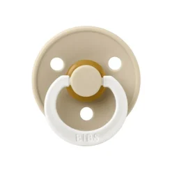 Online Bibs Glow in the dark Fopspeen Two Pack Natuurlijk Rubber Blush/Vanilla Maat 2