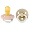 Outlet Bibs Glow in the dark Fopspeen Two Pack Natuurlijk Rubber Blush/Vanilla Maat 3