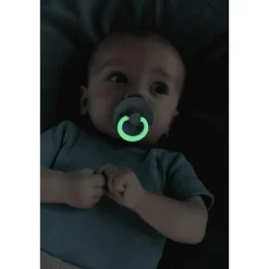 Sale Bibs Glow in the dark Fopspeen Two Pack Natuurlijk Rubber Sage/Vanilla Maat 1