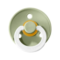 New Bibs Glow in the dark Fopspeen Two Pack Natuurlijk Rubber Sage/Cloud Maat 2