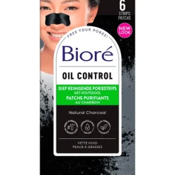 Clearance Bioré Biore Diep Reinigende Poriestrips Houtskool 6 stuks