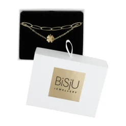 Hot BiSjU Regulier Armband Klaver Groot - Stainless steel