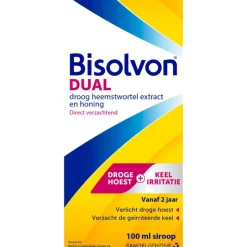 Discount Bisolvon Dual Siroop, Bij Droge Hoest En Keelirritatie 100 ML