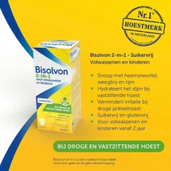 Discount Bisolvon 2-in-1 Bij Droge En Vastzittende Hoest Suikervrij 120 ML