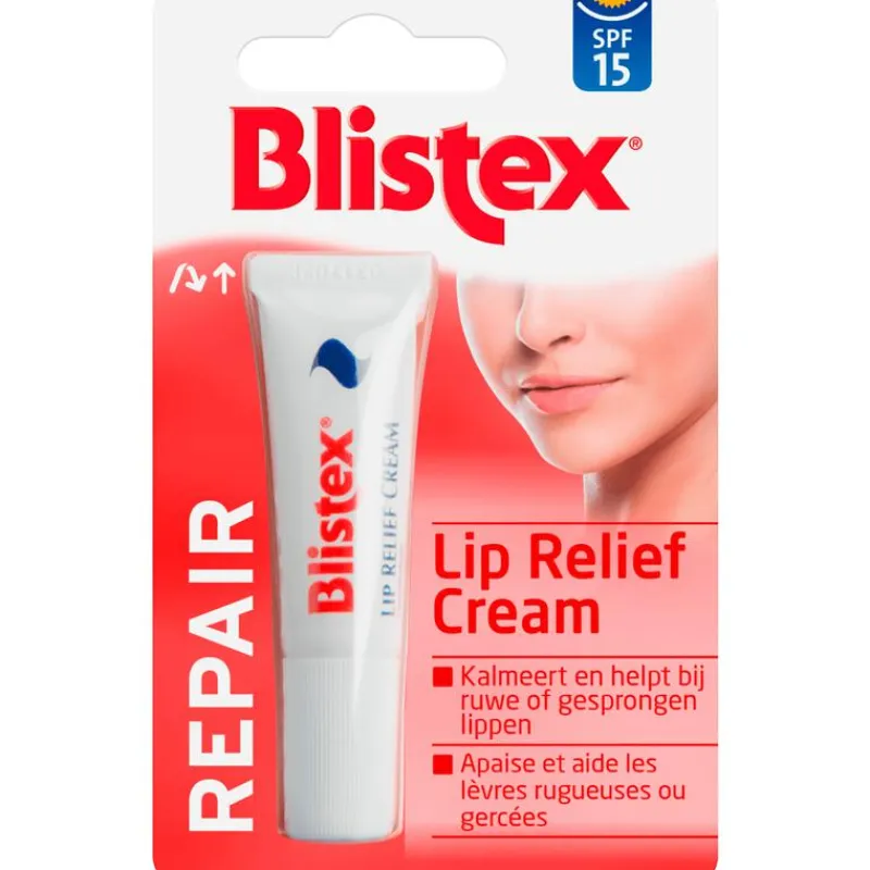 New Blistex Lip Relief Cream Tube Blister SPF15