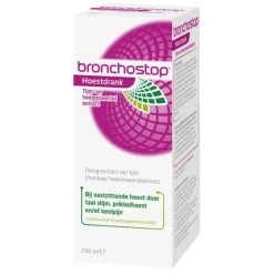 Hot Bronchostop Hoestdrank bij Vastzittende Hoest en Keelpijn 200 ML