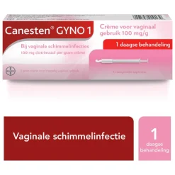 Clearance Canesten GYNO 1 daagse Crème bij vaginale schimmel 1 stuks