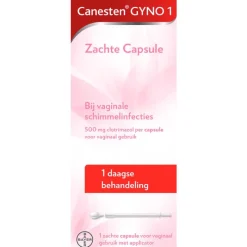 Best Canesten Gyno Zachte Capsule bij vaginale schimmel 1 stuk