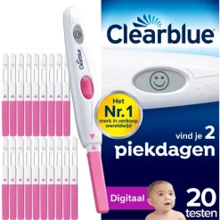 Discount Clearblue Digitale Ovulatietestset 20 Stuks