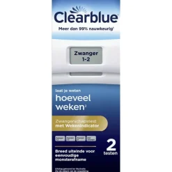 New Clearblue Zwangerschapstest met Wekenindicator 2 Stuks