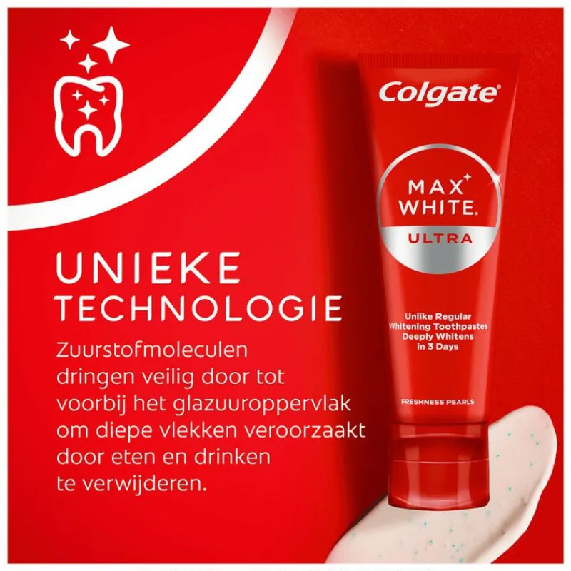 Clearance Colgate Max White Ultra Freshness Pearls Tandpasta 75 ML