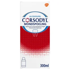 New Corsodyl Mondspoeling voor Kortdurende Toepassing bij Tandvleesontsteking 300 ML