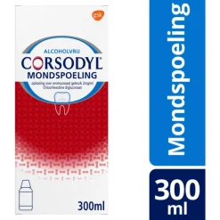 New Corsodyl Mondspoeling voor Kortdurende Toepassing bij Tandvleesontsteking 300 ML