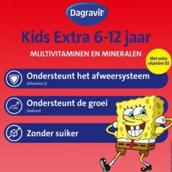 Outlet Dagravit Kids Multivitaminen Xtra 6-12 jaar 60 stuks