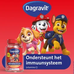 Clearance Dagravit Kids Xtra Paw Patrol 3-5 jaar 60 gummies