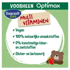 Clearance Dagravit Natural Kids Multi Aardbei 60 Dragees