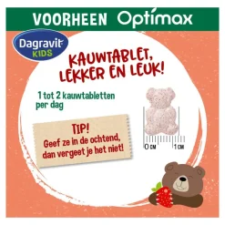 Clearance Dagravit Natural Kids Multi Aardbei 60 Dragees