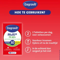 Dagravit Vitaal 60+ Totaal 30 Xtra 60 tabletten