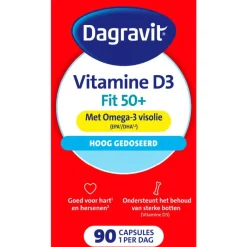 Outlet Dagravit Vitaal 50+ Vitamine D + Omega-3 Visolie 90 capsules