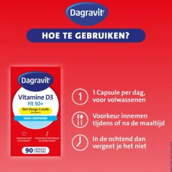 Outlet Dagravit Vitaal 50+ Vitamine D + Omega-3 Visolie 90 capsules