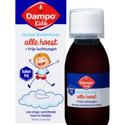 Sale Dampo Kids Kindersiroop Alle Hoest + Vrije Luchtwegen Suikervrij 120 ML