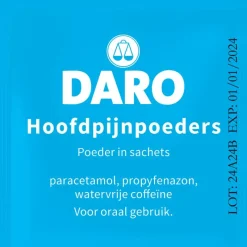 Outlet Daro Hoofdpijnpoeders 20 Sachets