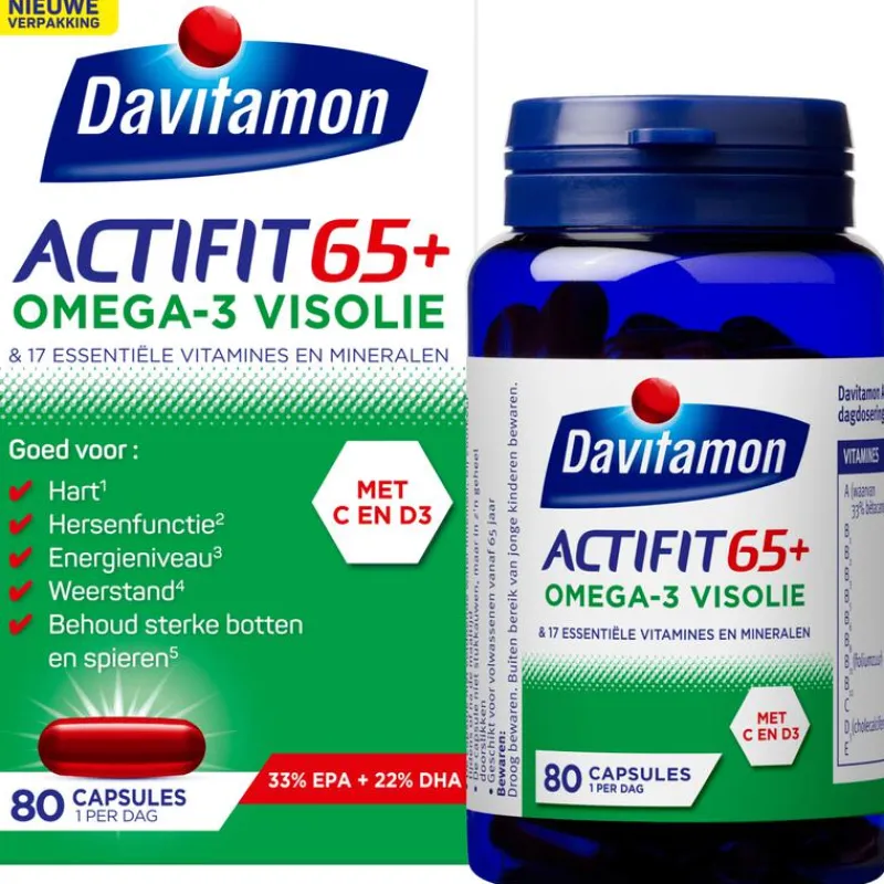 Discount Davitamon Actifit 65+ Omega 3 Visolie Capsules