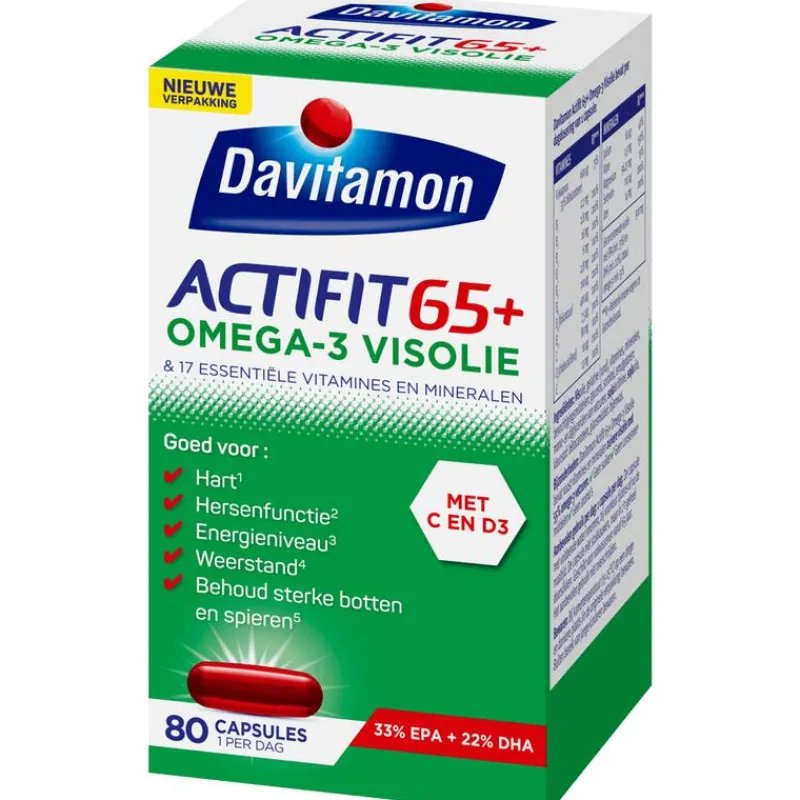 Discount Davitamon Actifit 65+ Omega 3 Visolie Capsules