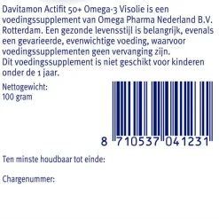 Discount Davitamon Actifit 50+ Omega-3 Visolie Capsules