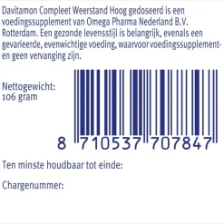 Outlet Davitamon Compleet Weerstand Forte Met Vitamine C & D dragees